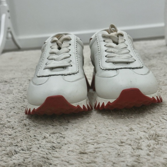 CHRISTIAN LOUBOUTIN Loubishark Donna Red Sole Runner Sneakers - Picture 5 of 10